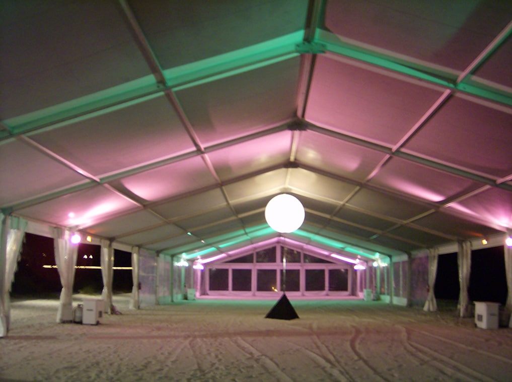 Poleless event tent structure installed by Creative Events