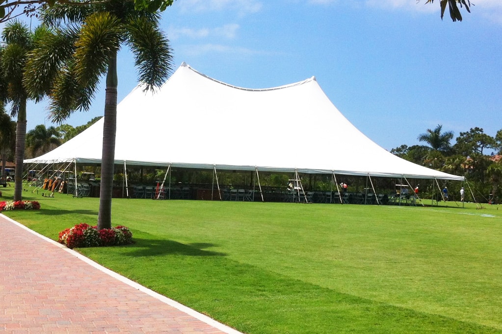 Large outdoor field event with rentals from Creative Events