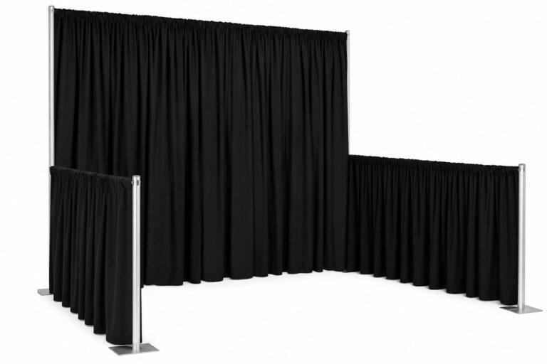 Pipe Drape Booth 10'X10' rental — Creative Events & Rentals, Fort Myers FL
