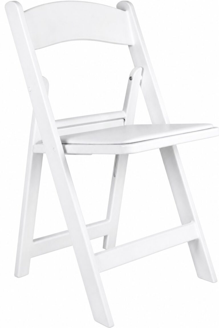 White Resin Folding Chair rental — Creative Events & Rentals, Fort Myers FL