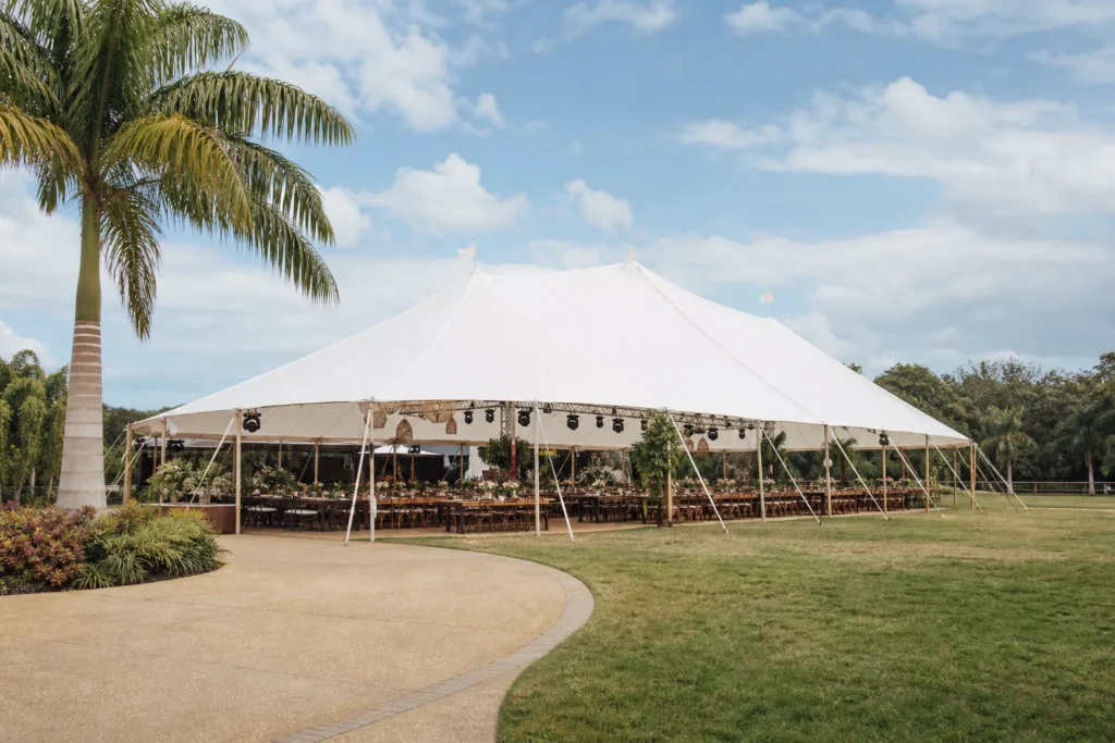 Large Tent event setup
