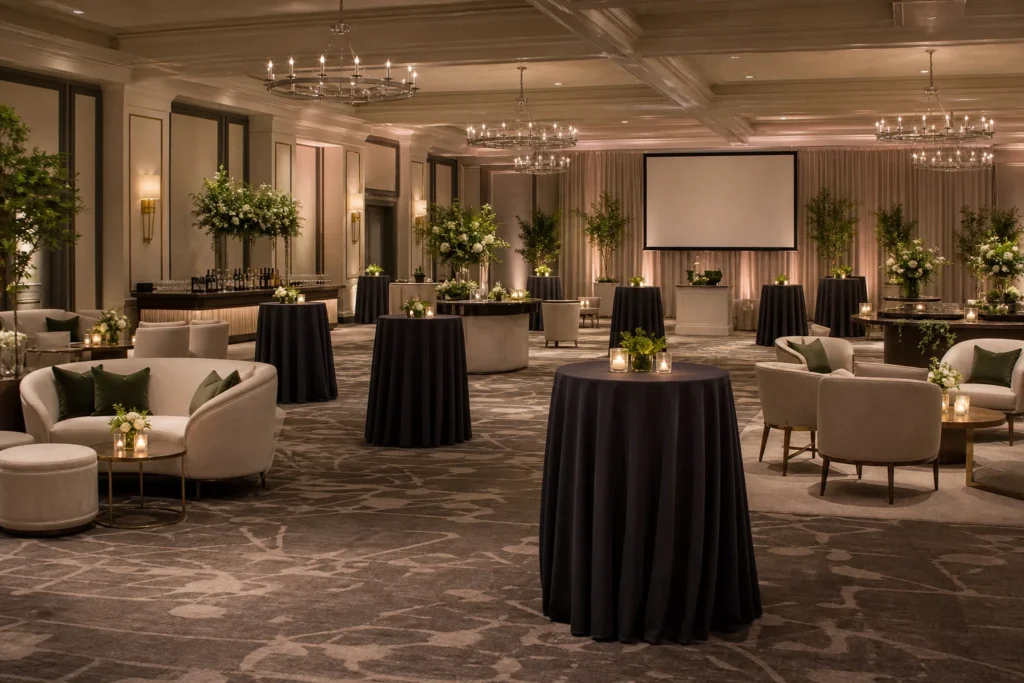 Formal Reception event setup