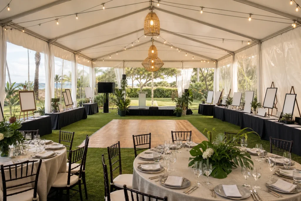 Tented Event event setup