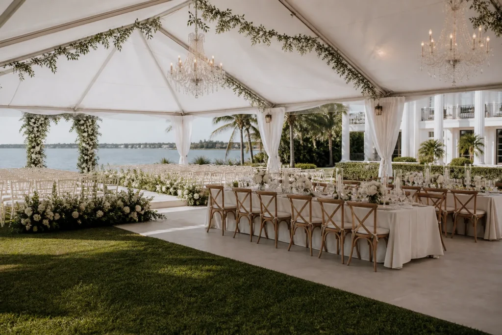 Weddings event setup