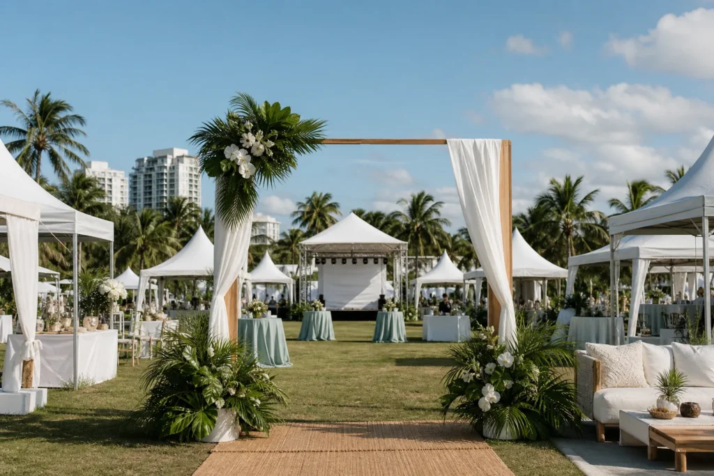 Outdoor And Public-Facing event setup