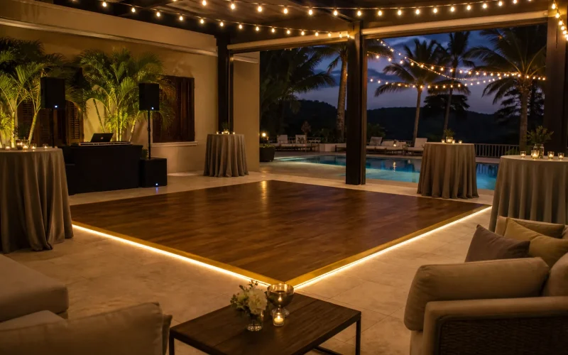 Private Dance Floor event setup